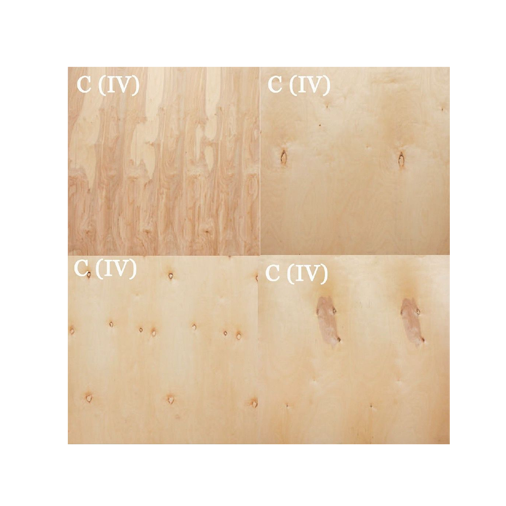 Lågkvalitets björkplywood (CP/CP, CP/C, C/C)